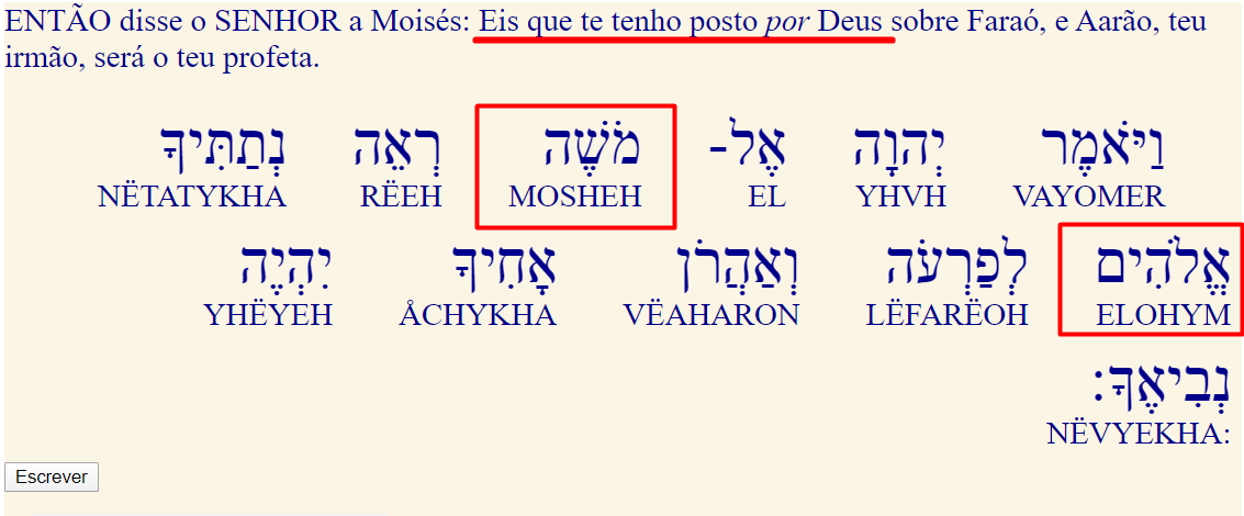O que Significa a Palavra Elohim Em Hebraico